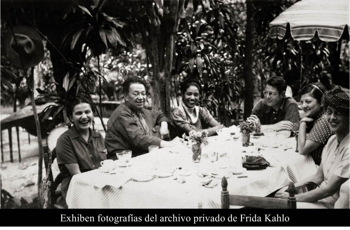 Exhiben fotografías del archivo privado de Frida Kahlo